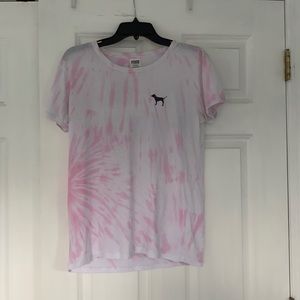 Pink Victoria’s Secret Tie-Dye T-Shirt